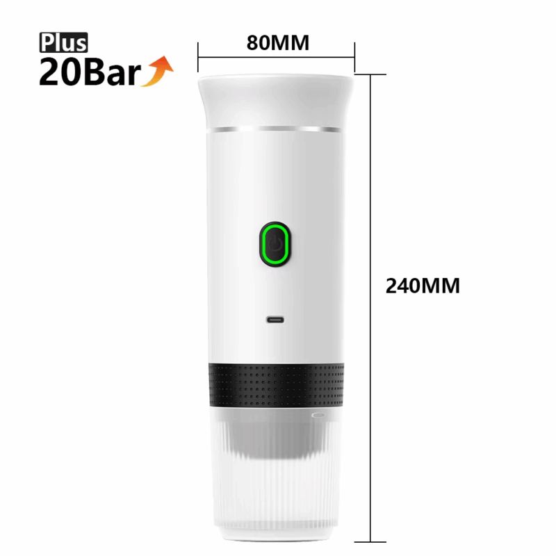 Wireless Electric Portable Espresso Coffee Machine for Car & Home Camping Coffee Maker 3-In-1 Capsule Powder Travel Coffee Maker - Image 10