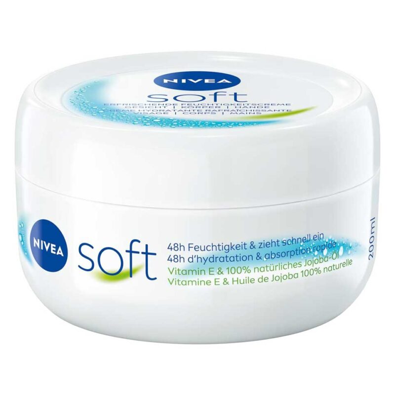 NIVEA Soft Face, Body and Hand Cream 200 ml - Image 2