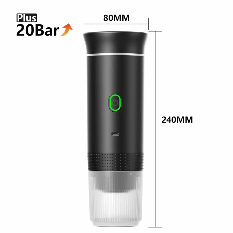 Wireless Electric Portable Espresso Coffee Machine for Car & Home Camping Coffee Maker 3-In-1 Capsule Powder Travel Coffee Maker - Image 9