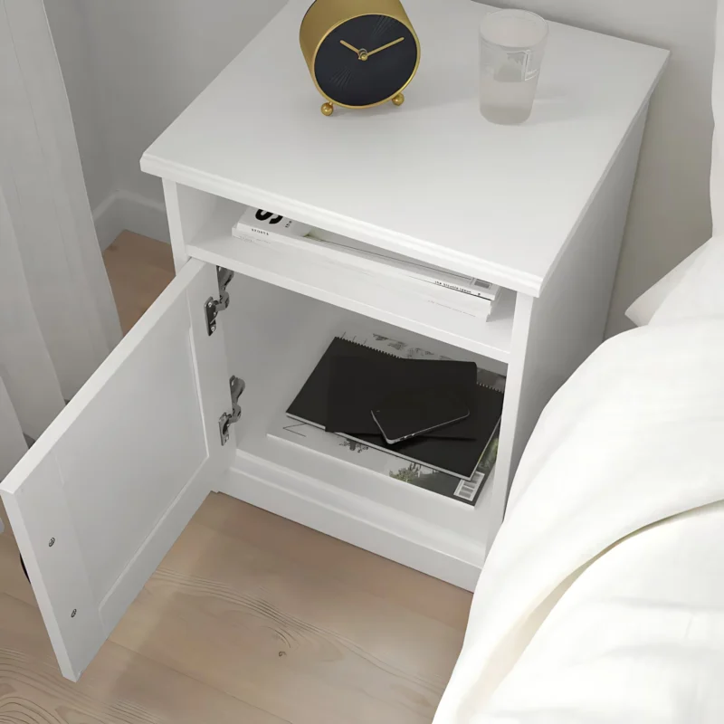 IKEA SONGESAND Nightstand – White, 40 x 40 cm - Image 2
