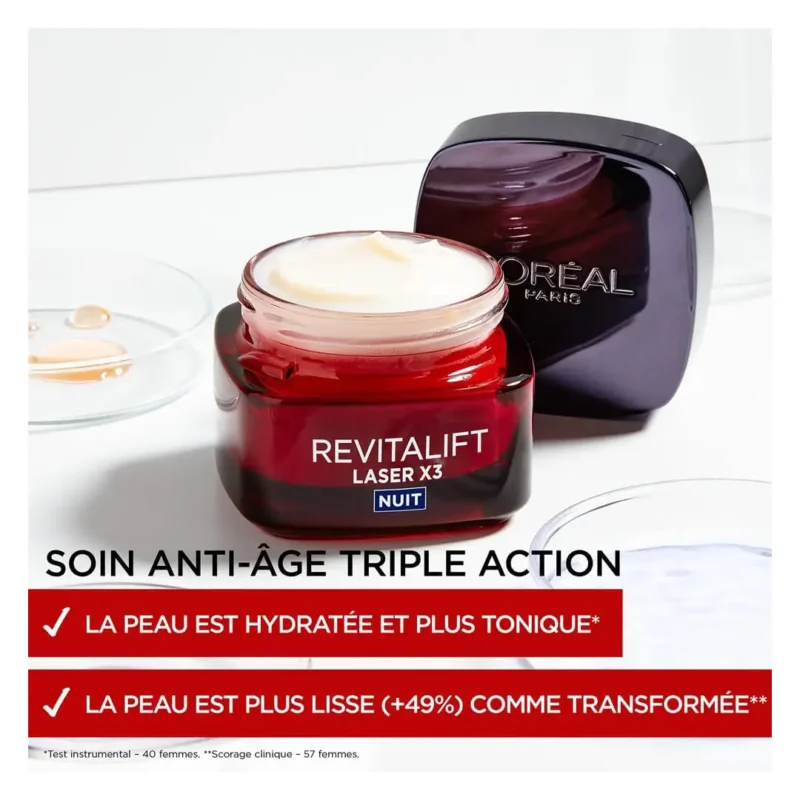 L'Oréal Paris - Crème Masque Nuit Triple Action Anti-Âge - Image 3