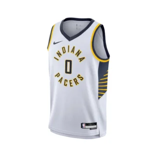 Maillot Swingman Nike Association Edition Indiana Pacers - Blanc - Tyrese Haliburton - Jeunesse