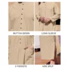 YAOHUOLE Men's Kaftan Thobe with Pockets - Image 4