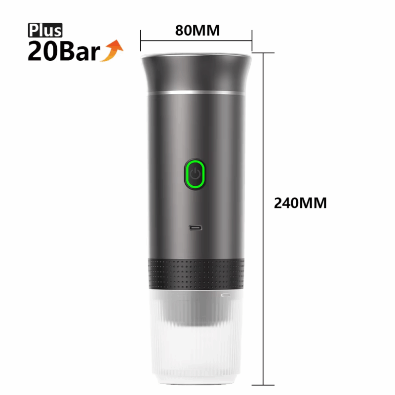 Wireless Electric Portable Espresso Coffee Machine for Car & Home Camping Coffee Maker 3-In-1 Capsule Powder Travel Coffee Maker - Image 8