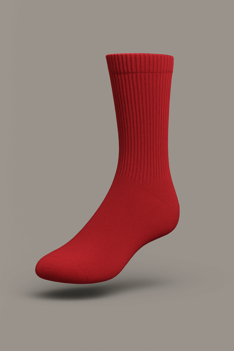 The25x Red Premium Crew Socks - Image 3
