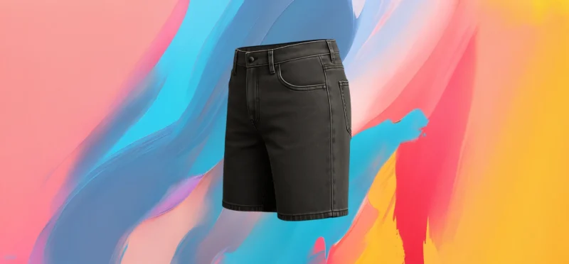 The25x Charcoal Denim Bermuda - Image 3
