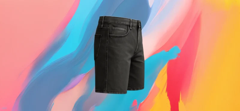 The25x Charcoal Denim Bermuda - Image 4