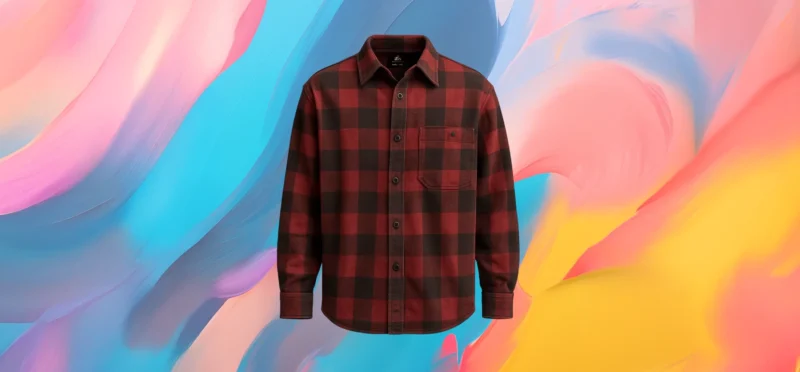 The25x Red & Black Oversized Lumberjack Shirt