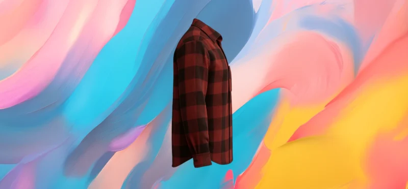 The25x Red & Black Oversized Lumberjack Shirt - Image 4