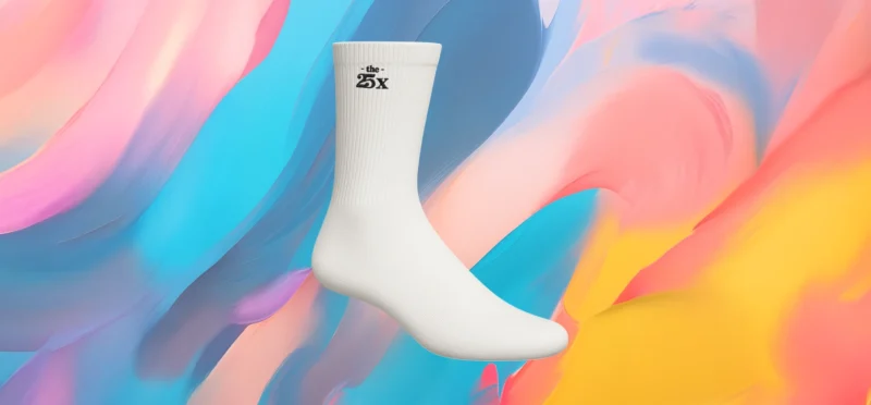 The25x Red Premium Crew Socks - Image 2