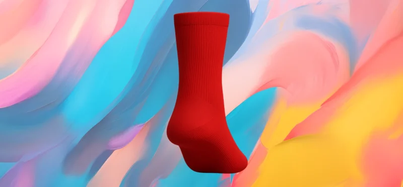 The25x Red Premium Crew Socks - Image 3