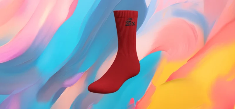The25x Red Premium Crew Socks