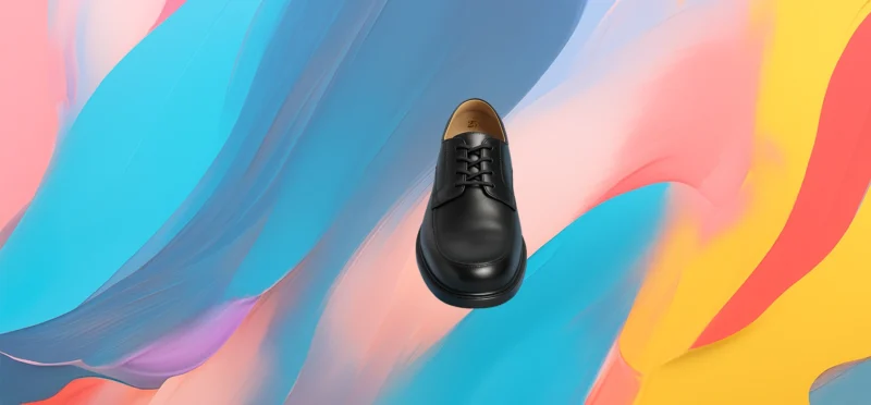 The 25x Classic Black Leather Derby Shoes