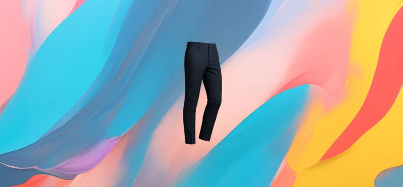The 25x Slim Tailored Wool Trousers - Navy - Image 5