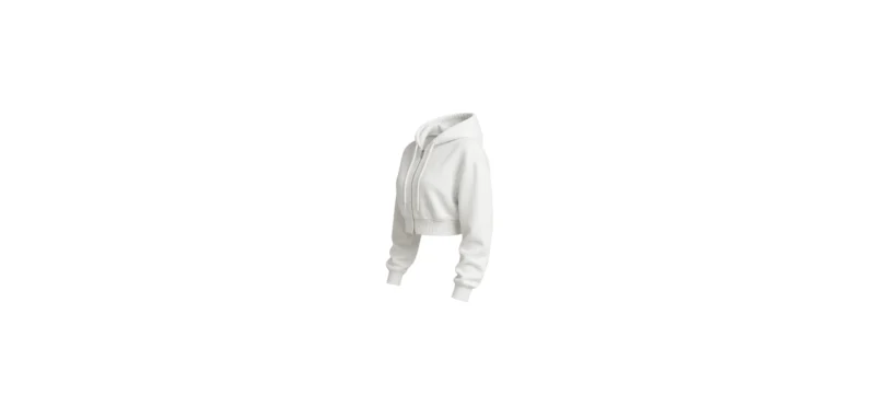 The 25X Essential Zip Crop Hoodie - Image 2