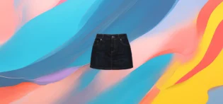 The 25X High-Waisted Denim Mini Skirt