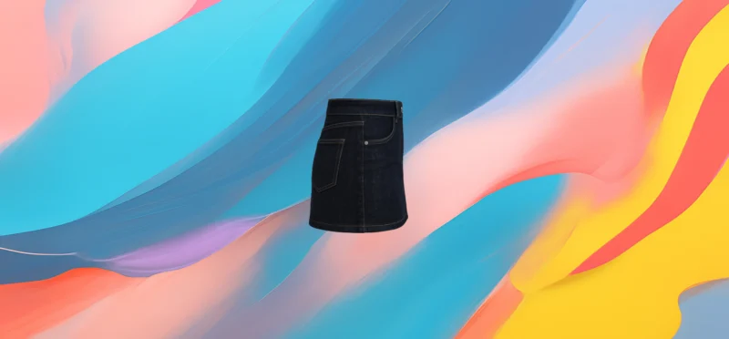 The 25X High-Waisted Denim Mini Skirt - Image 3