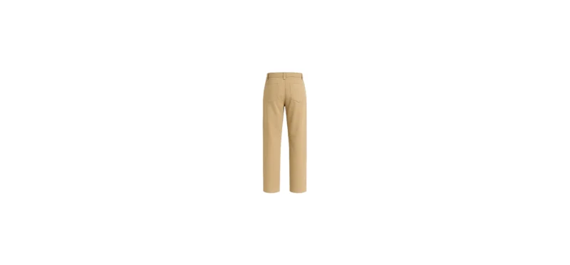 The 25X Men’s Classic Pleated Beige Chino Pants - Image 2
