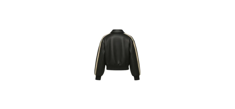 The 25X Midnight Stripe Leather Bomber - Image 2
