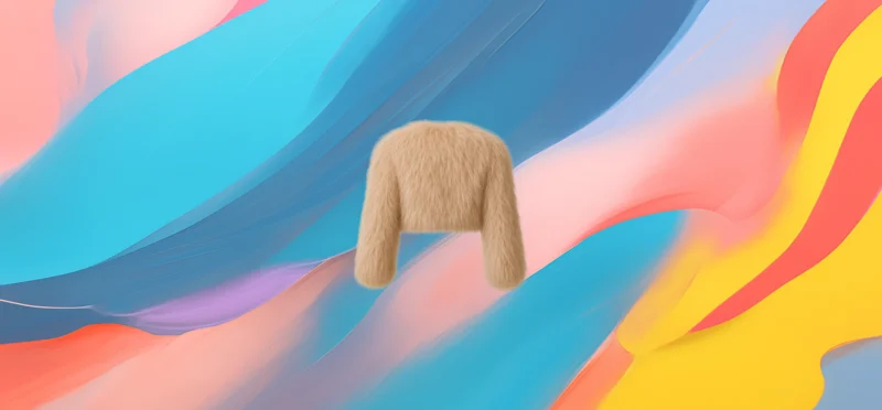 The 25X Peach Cloud Faux Fur Cropped Puffer - Image 3