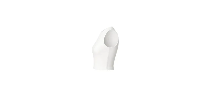 The 25X PureCurve White Crop Tank - Image 4