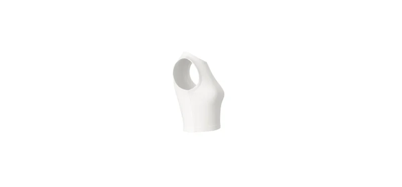 The 25X PureCurve White Crop Tank - Image 2
