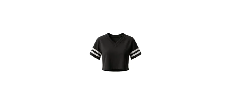 The 25X StrideLine V-Neck Crop Tee