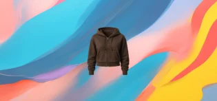 The 25X Women’s Brown Cropped Zip-Up