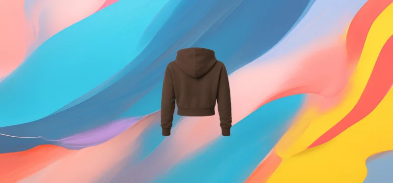 The 25X Women’s Brown Cropped Zip-Up - Image 3