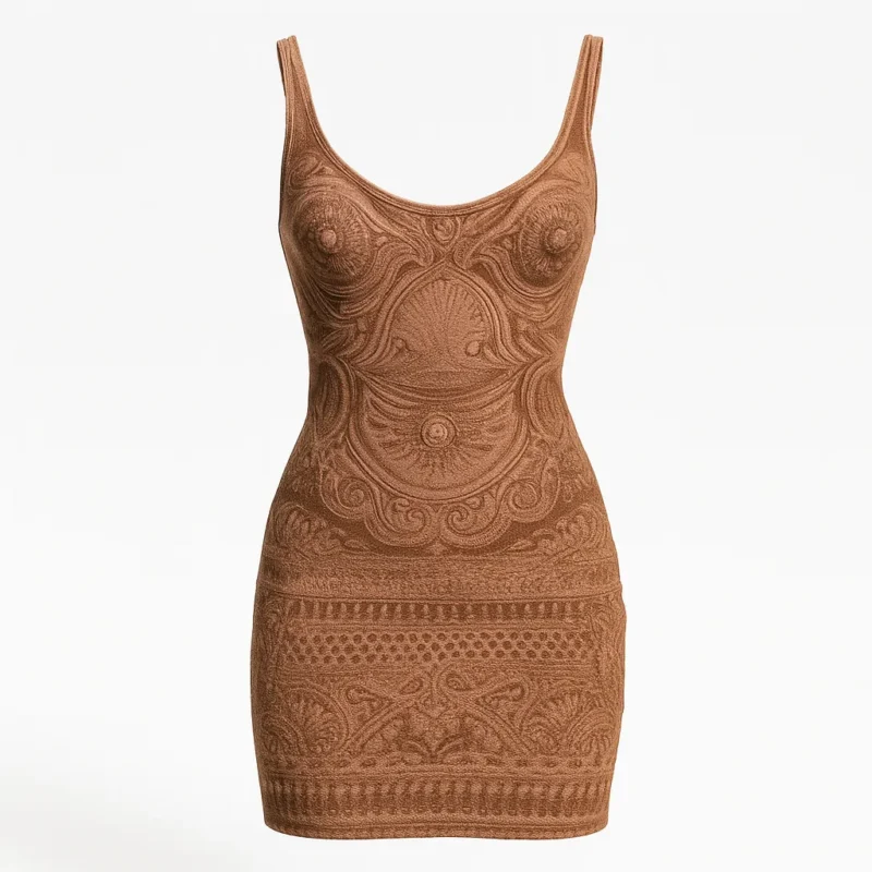 The 25X Jacquard Knit Bodycon Mini Dress