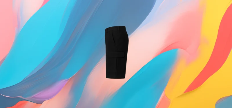 The 25x Black Cargo Shorts - Image 2