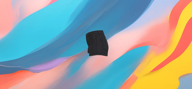 The 25X Dark Wash High-Waist Denim Shorts - Image 2