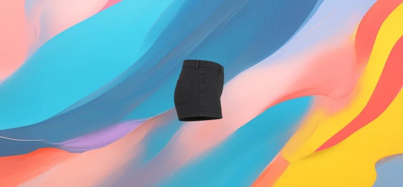 The 25X Dark Wash High-Waist Denim Shorts - Image 4