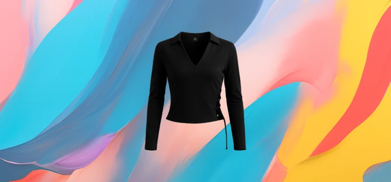 The 25X Elegant Side-Tie V-Neck Top