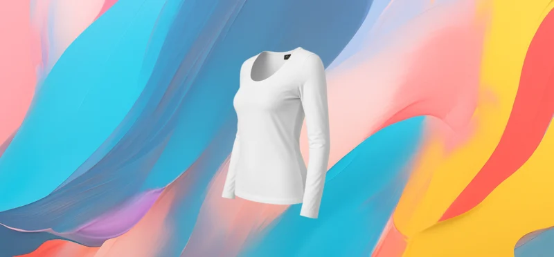 The 25X Women's Long Sleeve Fitted Scoop Neck Tee - Image 3